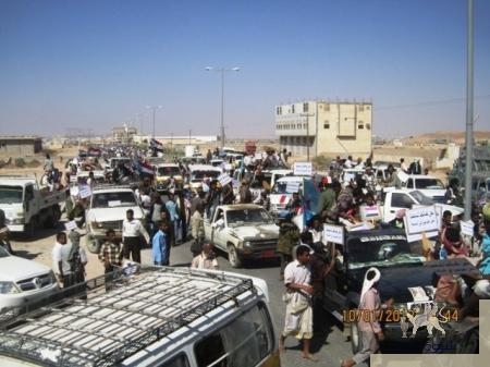 الفريض مودية تستقبل مسيرة شبوة الراجلة مساء اليوم ( صور )