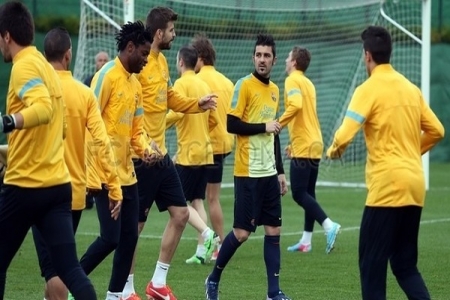 برشلونة .. حتى في يوم الإجازة يتدربون