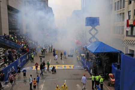 قتلى وجرحى بانفجارين في ماراثون بوسطن