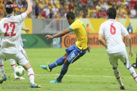 البرازيل تفتتح ‘‘القارات‘‘ بثلاثية بشباك اليابان