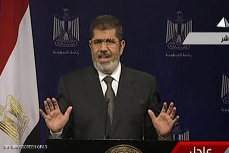 مرسي: سأبذل دمي للدفاع عن الشرعية