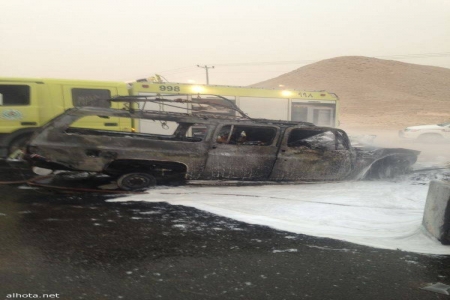 وفاة ثلاثة أشخاص من ابناء شبوة في حادثة احتراق سيارتهم نتيجة حادث مروري جنوب الرياض(صور) تعديل *