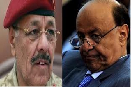 بضغط امريكي علي محسن الاحمر يوافق على إعادة انتخاب هادي رئيساً لليمن