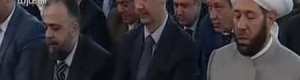 الأسد يؤدي صلاة العيد في مسجد بدمشق