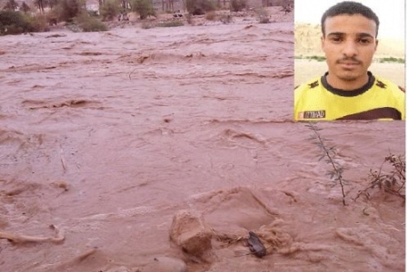 سيول ساه بوادي حضرموت تجرف شابا في مقتبل العمر