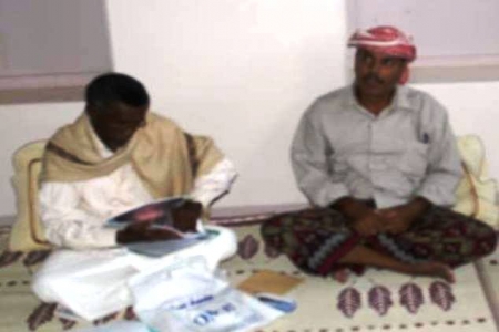 مجموعة 33 في حضرموت تتفقد أسر الشهداء