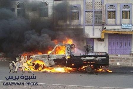 انفجار عبوة في طقم عسكري بمدينة المكلا وإصابة 4 جنود