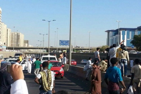 فوضى وشغب الأثيوبيين تنتقل الى جدة