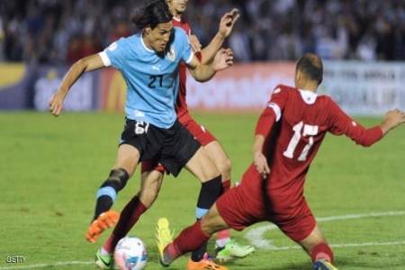 أوروغواي تعبر الأردن إلى مونديال البرازيل