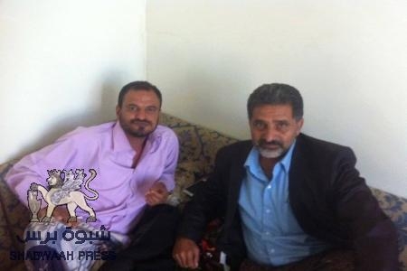 لقاء جمع رئيس مجلس التنسيق لمكونات الثورة الجنوبية محافظة الضالع شلال علي شائع والمناضل الشيخ عمر الصلاحي