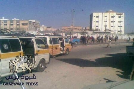 انفجار قنبلة  في موقع أمني في عاصمة شبوه صباح اليوم