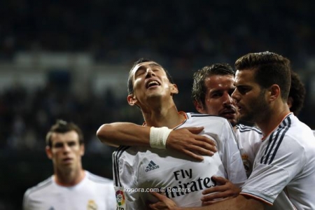 ريال مدريد يتلاعب بألميريا ويكتفي برباعية ويتقاسم صدارة الليجا مع أتلتيكو