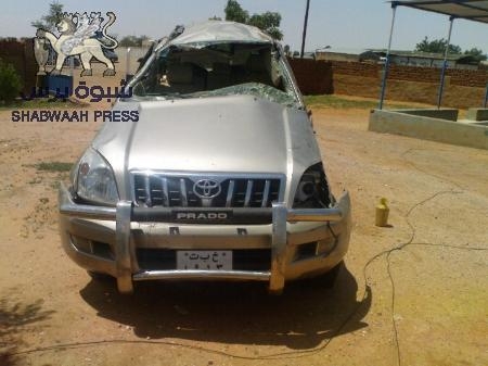 وفاة ستة أشخاص من عائلة بانافع بحادث مروع في شبوه مساء الاربعاء ــ تصويب للخبر