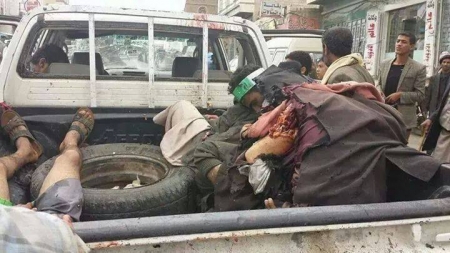 تصريح لمصدر أمني : مقتل وإصابة 19 شخصا بانفجار عبوات ناسفة بعمران