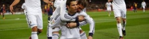 فوز النادي الملكي ريال مدريد على برشلونة بثلاثة اهداف مقابل هدف!!!