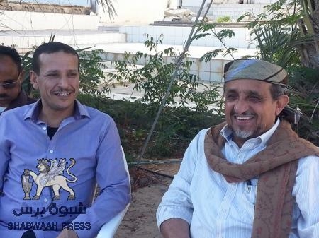 رئيس تاج الجنوب العربي يلتقي الشيخ صالح بن فريد العولقي بعدن