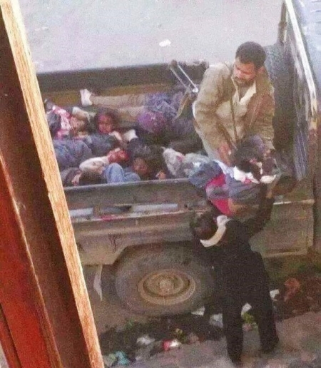 أنباء عن سقوط أكثر من ثلاثين قتيلا بينهم 20 طفلة في تفجير انتحاري في رداع