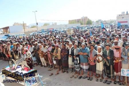 تقرير عن موكب تشييع الشهيد مطلوب صباح اليوم في شبوه