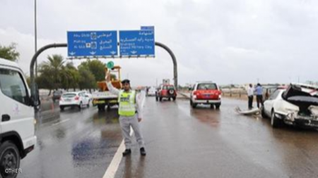 قتيل وإصابات بحوادث ‘‘ الأمطار‘‘ في الإمارات