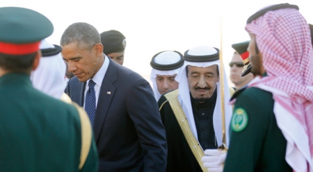 خادم الحرمين سلمان : ‘‘الصلاة خير من أوباما‘‘