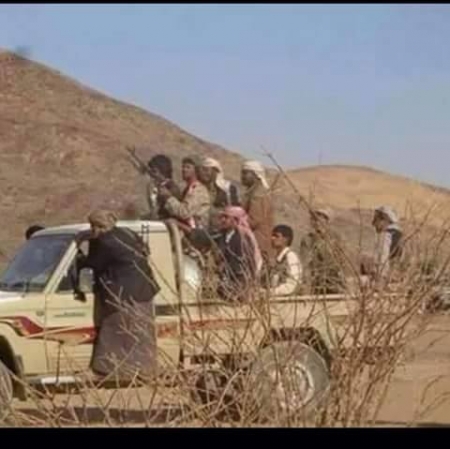 قيادي اصلاحي في قعطبة اليمنية يقيم حفل غداء على شرف قيادي في أنصارالله