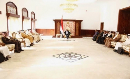 رئيس الجمهورية يستقبل وفد مجلس التعاون الخليجي برئاسة الدكتور الزياني