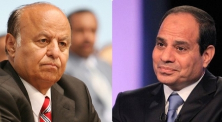 هادي يتلقى أقوى دعم عربي من السيسي
