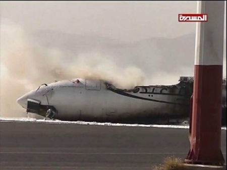 التحالف يجبر طائرة إيرانية على مغادرة أجواء اليمن