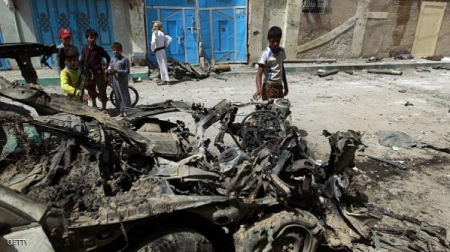 انفجار سيارة مفخخة قرب جامع للحوثيين بصنعاء
