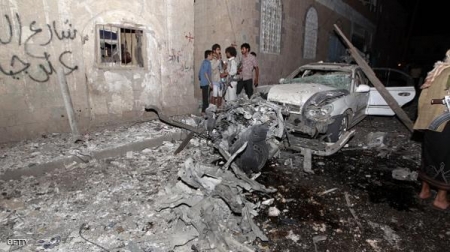 قصف مواقع للحوثيين في 4 محافظات يمنية