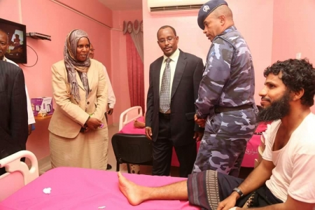 حرم النائب الأول لرئيس جمهورية السودان وعدد من الوزراء يتفقدون الجرحى الجنوبيين في مستشفيات الخرطوم