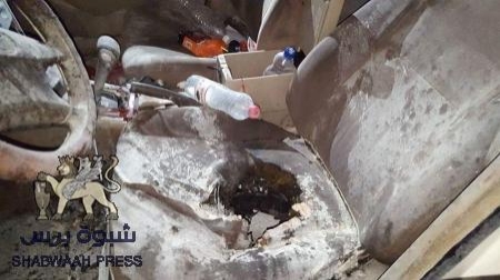انفجار بعبوة ناسفة في سيارة المحقق بشرطة الشيخ عثمان علا بدر (صور)