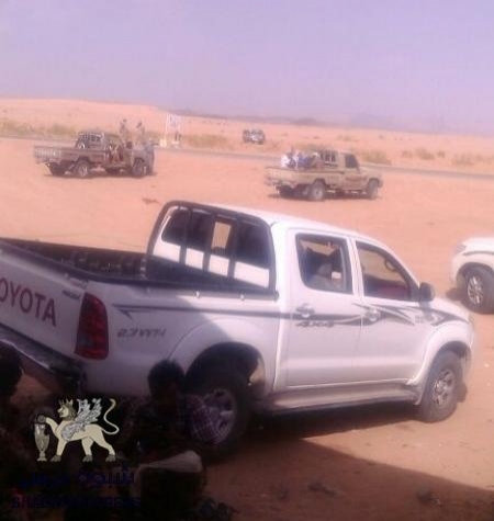 حملة أمنية وقبلية لتأمين طريق العبر عتق وطرد المتقطعين وحماية الطرق في المحافظة