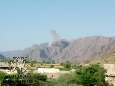 طيران التحالف يستهدف قوة متحركة للمليشيات ببيحان