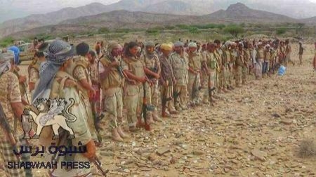 القوات العسكرية المشاركة بالحملة الامنية بقيادة ابومشعل تصل الى عاصمة مديرية المحفد..