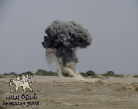 تفجير الغام بصحراء غرب صلاح الدين بمديرية البريقة