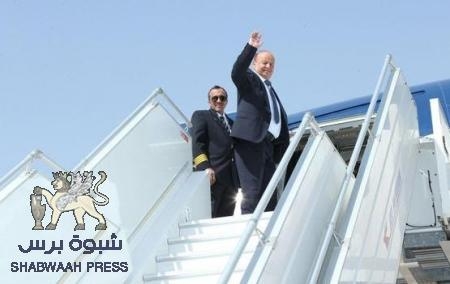 الرئيس هادي يغادر عدن باتجاه الامارات