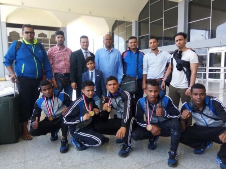 ‘‘خالد الخليفي‘‘ يستقبل بعثة المنتخب الوطني لشباب الملاكمة
