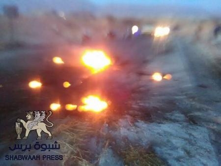 عاجل : غارة جوية لطائرة بدون طيار تسفر عن مقتل شخص في شبوه (صور بشعة)