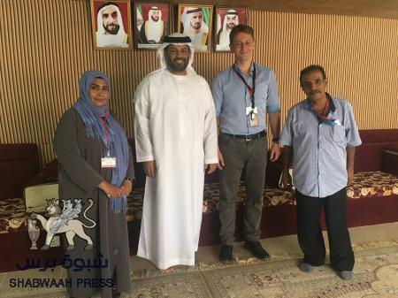 مدير الهلال الأحمر الإماراتي يلتقي ممثل منظمة الصحة العالمية بعدن