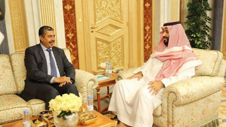 دولة الأستاذ بحاح يرفع برقية تهنئة لصاحب السمو الملكي الأمير محمد بن سلمان