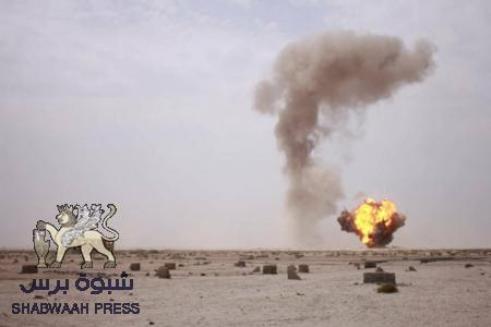 تفجير كميات ألغام من مخلفات العدوان اليمني في منطقة العلم (صور)