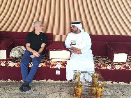 مدير الهلال الأحمر الإماراتي يلتقي مدير الصليب الأحمر الدولي مكتب عدن