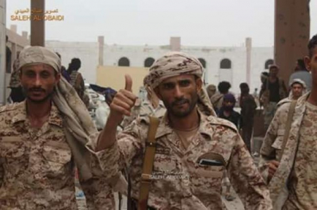 اللواء الأول دعم و إسناد ينعي إستشهاد ركن الإستخبارات العسكرية أياد بن سهيل اليافعي في مودية.