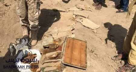 إدارة أمن لحج تضبط كميات كبيرة من المتفجرات بأحد مزارع لحج