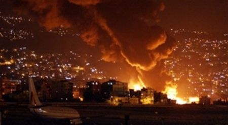 طيران التحالف يشن غارتين على مبنى الامن القومي بصنعاء القديمة