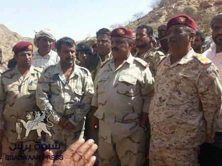 قائد المنطقة الرابعة يتفقد المرابطين في جبهة مكيراس الامامية ويؤكد الدعم والاسناد