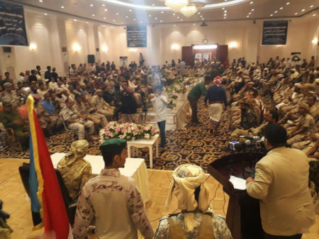 القيادة المحلية للمجلس الانتقالي الجنوبي بحضرموت تؤيد وتبارك قرارات اجتماع قادة المقاومة الجنوبية