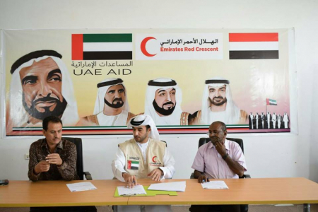 ‘‘الهلال الإماراتي‘‘ يوقع اتفاقية لإنشاء وحدة ضخ مياه بمنطقة السفال محافظة شبوه