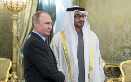 بوتين يستقبل سمو ولي عهد أبوظبي الشيخ محمد بن زايد اليوم الجمعة